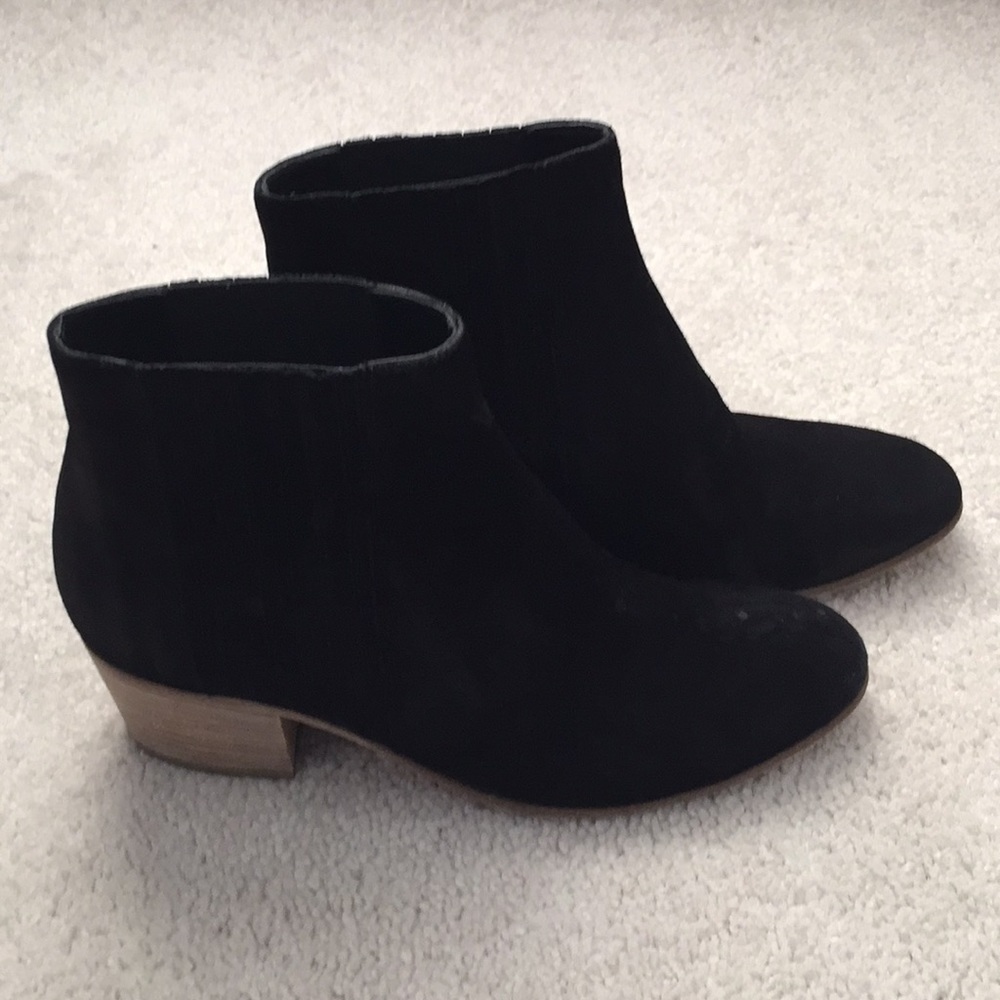 Vince Haider Suede Booties, Size 6